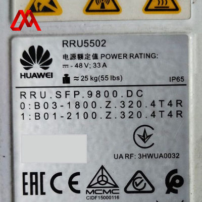 HUAWEI RRU1800/2100 RRU5502 02312BSJ หน่วยวิทยุระยะไกลระดับสองวงจรสําหรับเครือข่าย 4G และ 5G